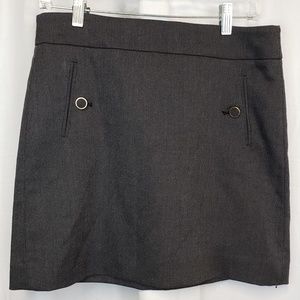 NWOT Ann Taylor LOFT Gray Mini Skirt Sz 6P